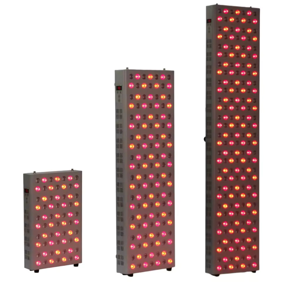 Red light therapy panel — three sizes